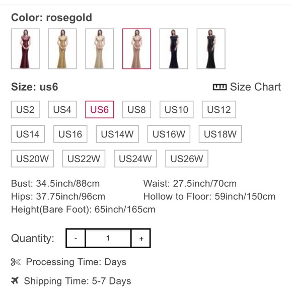 Rose gold sequin dress - Picture 8 of 8